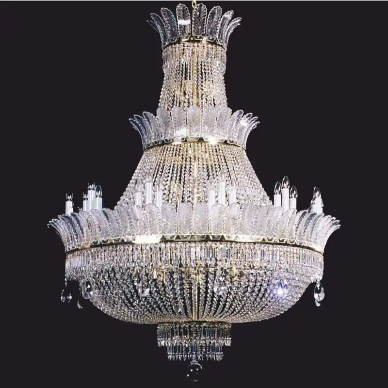 Abverkauf Casa Padrino lámpara de araña de cristal barroco de lujo oro Al. 216 cm - Lámpara de araña para hotel