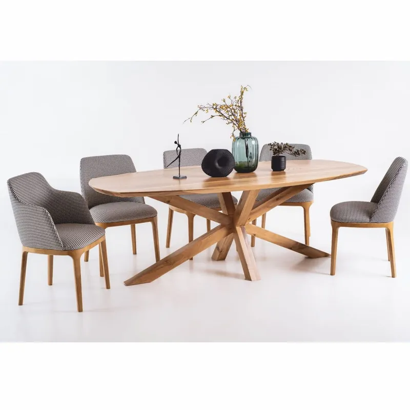Mega-Angebot Casa Padrino Conjunto de Comedor de Lujo - 1 Mesa Extensible y 8 Sillas - Muebles de Comedor