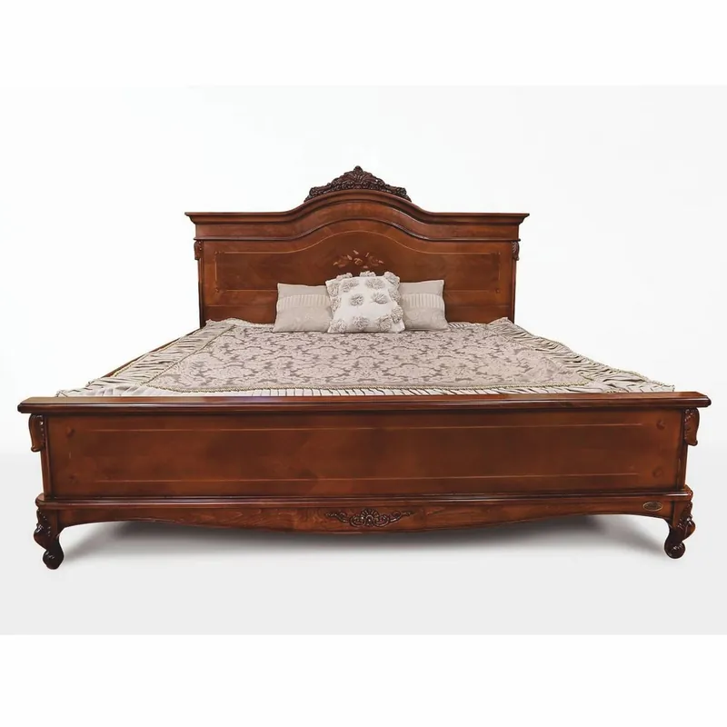 Rabatt Casa Padrino cama doble barroco de lujo marrón oscuro - Muebles de dormitorio barrocos