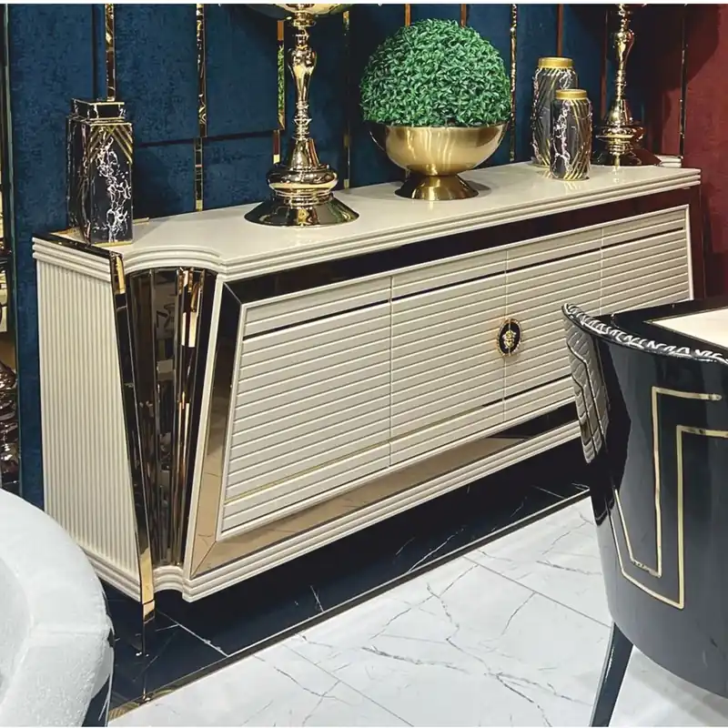 Casa Padrino Aparador de Lujo Crema / Oro 235 cm - Muebles de Hotel de Lujo Angebot