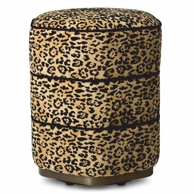 Casa Padrino Taburete de Lujo Leopardo / Bronce Al 54 cm - Muebles de Hotel de Lujo Versand Am Gleichen Tag