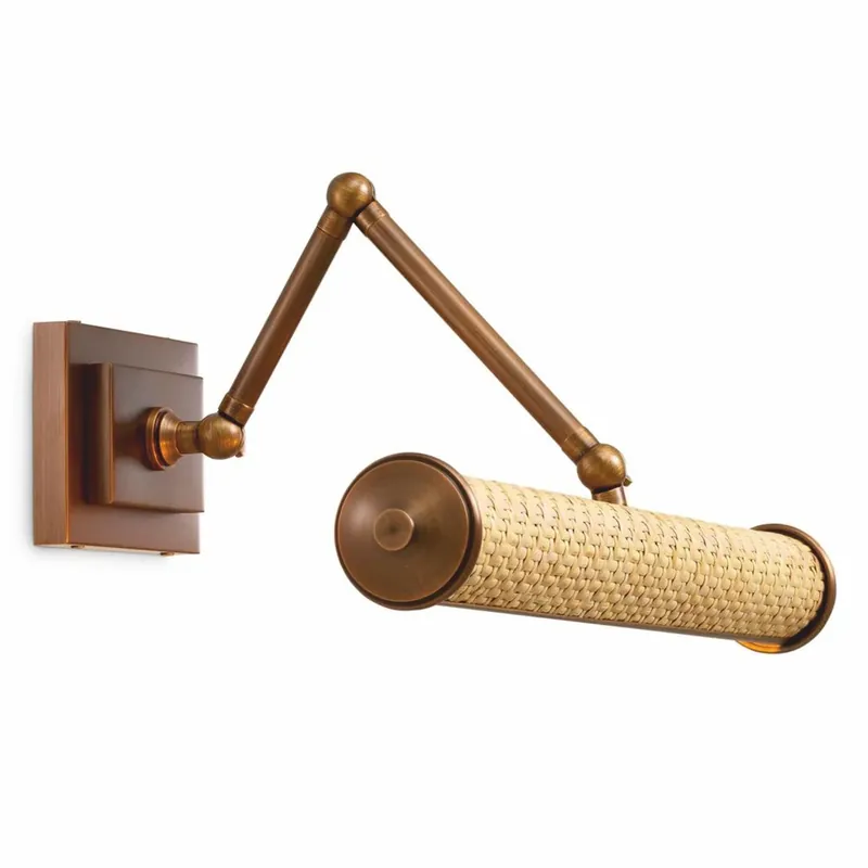 Casa Padrino lámpara de pared de lujo latón antiguo / natural 43 cm - Iluminación de lujo Preisknaller