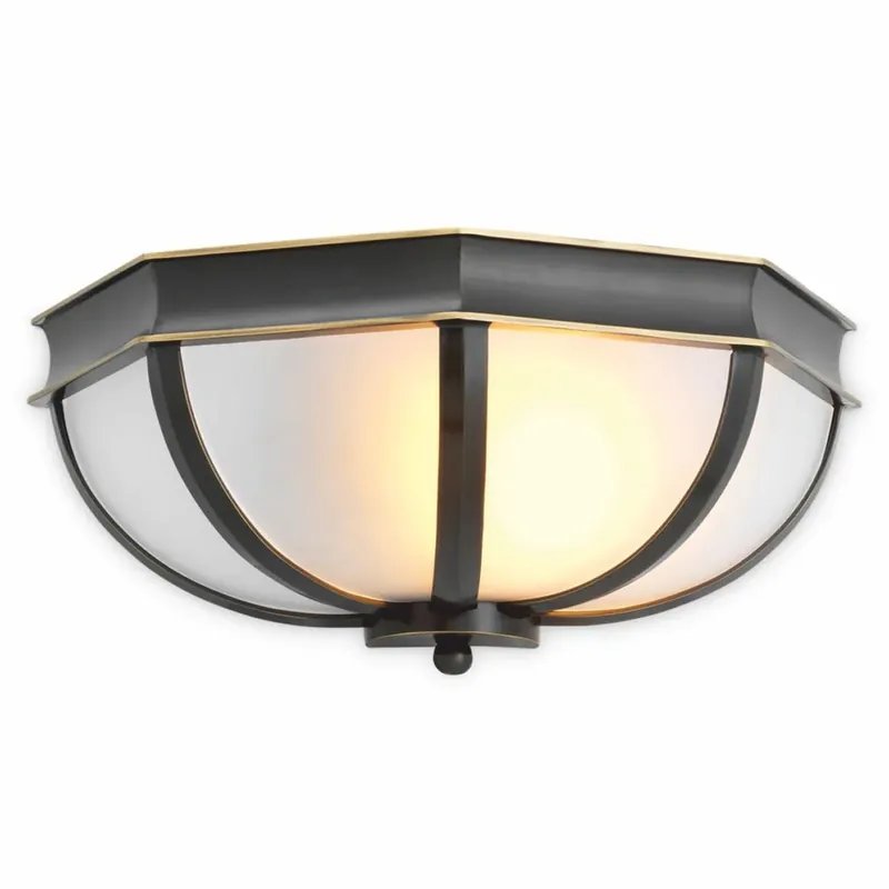 Casa Padrino lámpara de pared de lujo bronce / blanco 33 cm - Apliques de pared de lujo Top-Angebot
