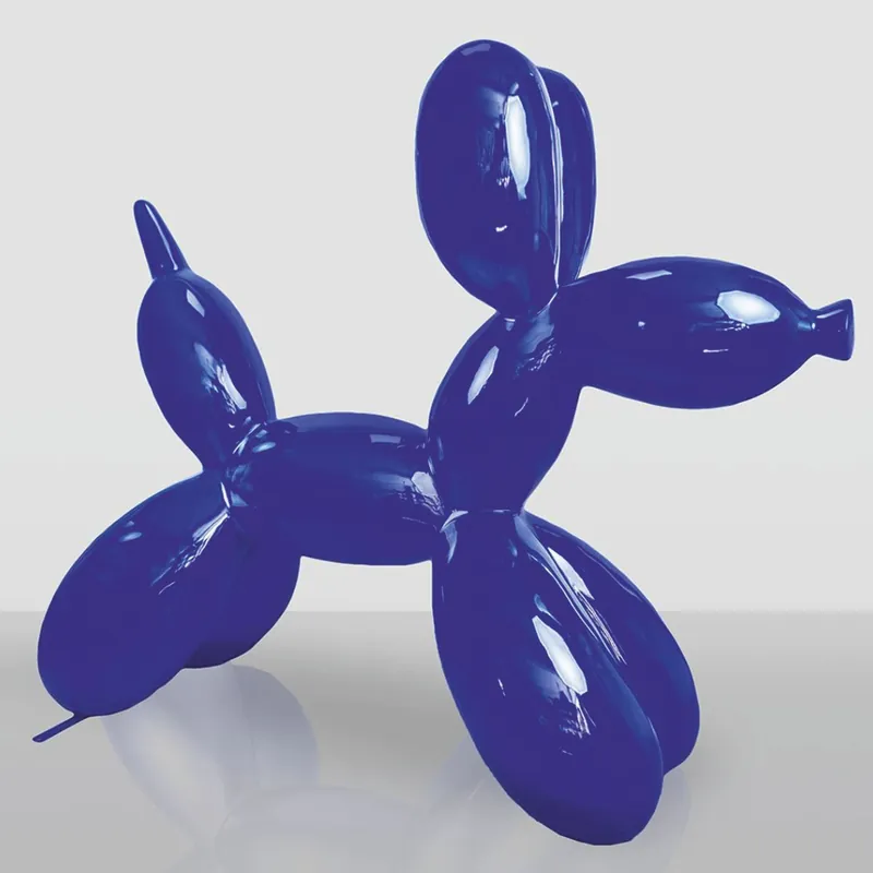 Casa Padrino escultura decorativa XXL perro globo azul 210 cm - Figura gigante para jardín Preisreduziert