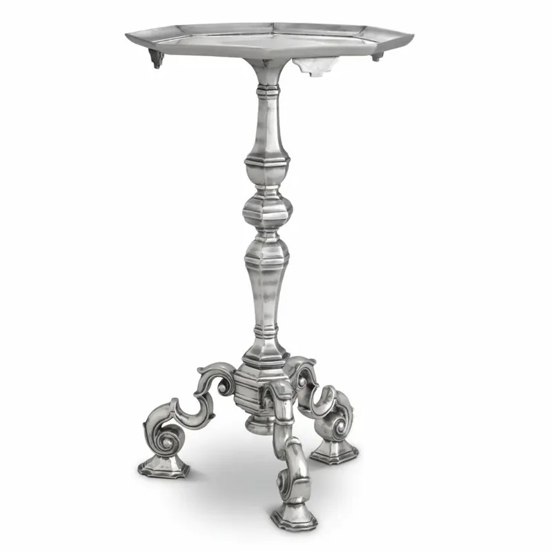Casa Padrino mesa auxiliar barroco de lujo plata antigua Al. 66 cm - Muebles de hotel barroco Meistverkauft