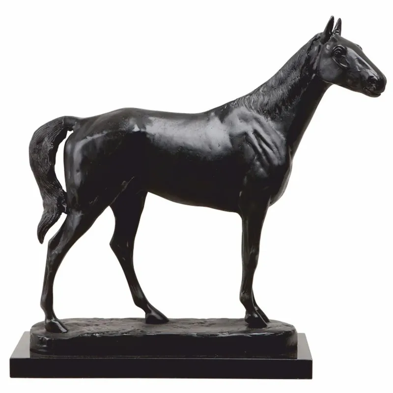 Casa Padrino escultura decorativa de lujo de caballo en bronce antiguo / negro 58 cm - Figura decorativa Neue Ware