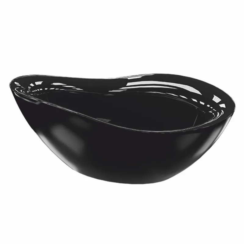Bestpreis Casa Padrino bañera de lujo independiente negro mate / negro brillo 179,5 cm