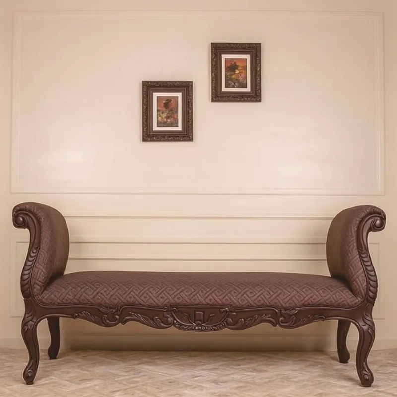 Jetzt Bestellen Casa Padrino banco barroco de lujo marrón 175 cm - Muebles barrocos - Hecho en Italia