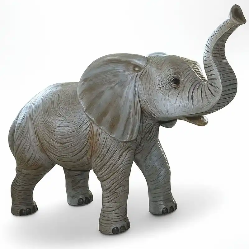 Letzte Chance Casa Padrino escultura decorativa XXL de elefante gris 175 x Al. 123 cm - Figura de jardín
