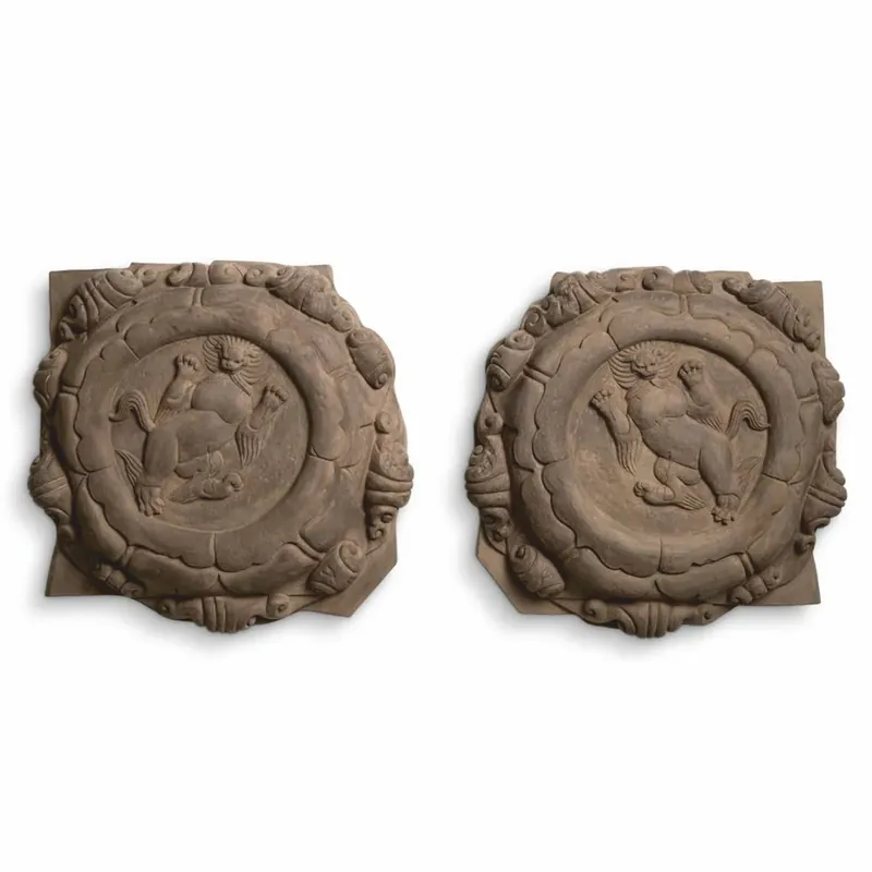 Casa Padrino conjunto de relieves de pared barrocos de lujo leones marrón 55 cm - Decoración de pared Must-Have
