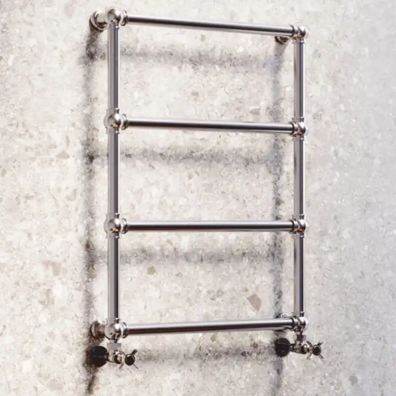 Nur Für Kurze Zeit Casa Padrino calentador de toallas de lujo de latón plata Al. 79,7 cm - Hecho en Italia