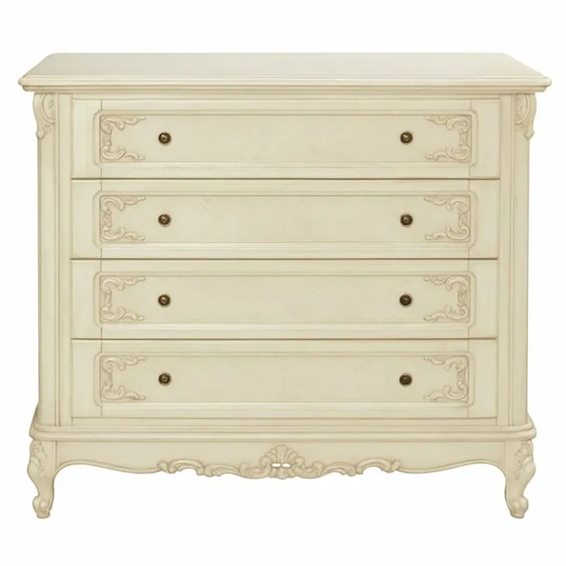 Ausverkauf Casa Padrino Cómoda Barroco de Lujo Crema 120 cm - Muebles de Dormitorio Barrocos