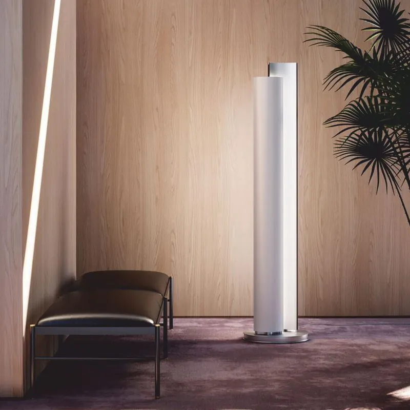 Casa Padrino calefactor de columna eléctrico LED de lujo blanco / plata Al. 185,5 cm - Hecho en Italia Billig
