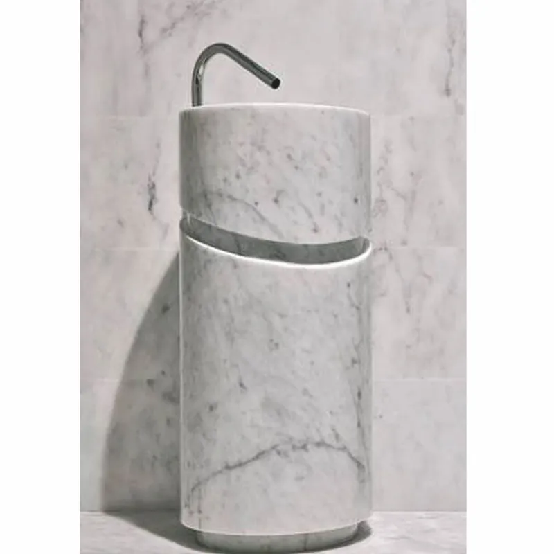 Casa Padrino lavabo de mármol de lujo blanco Al. 90 cm - Lavabo independiente Expressversand