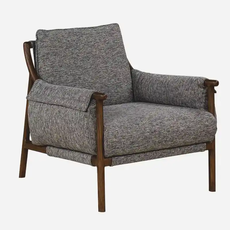 Sale Casa Padrino sillón de lujo para salón y hotel gris / marrón 85 cm - Muebles de lujo