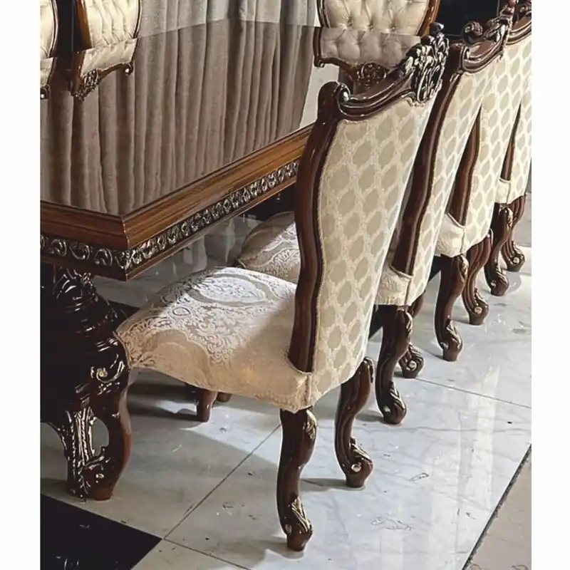 Casa Padrino Silla de Comedor Barroco de Lujo Oro / Marrón / Oro - Muebles Barrocos Online Kaufen