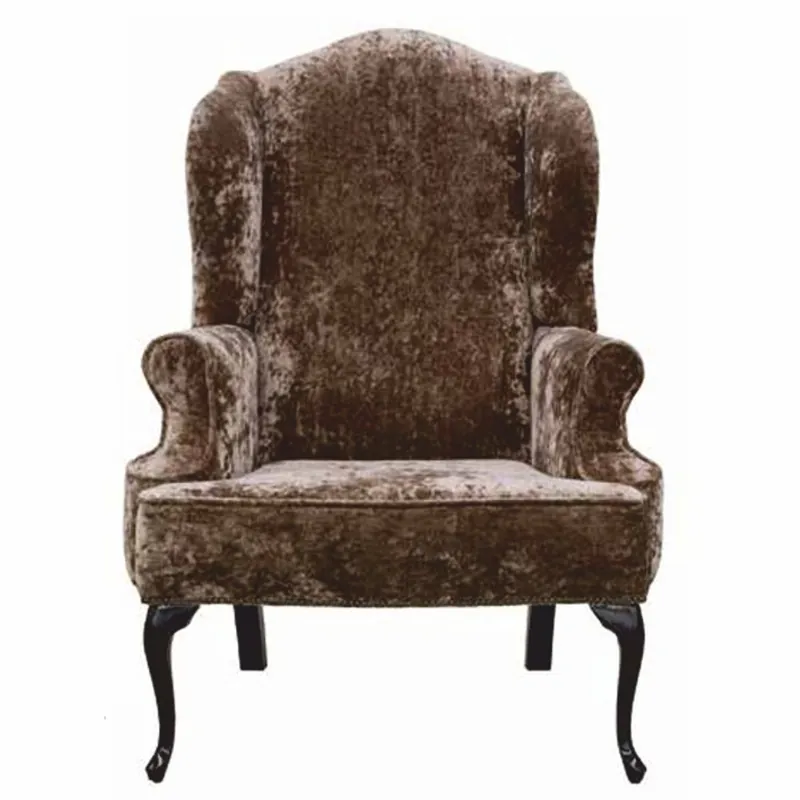 Neue Kollektion Casa Padrino sillón orejero barroco de lujo marrón / negro Al. 115 cm - Muebles barrocos