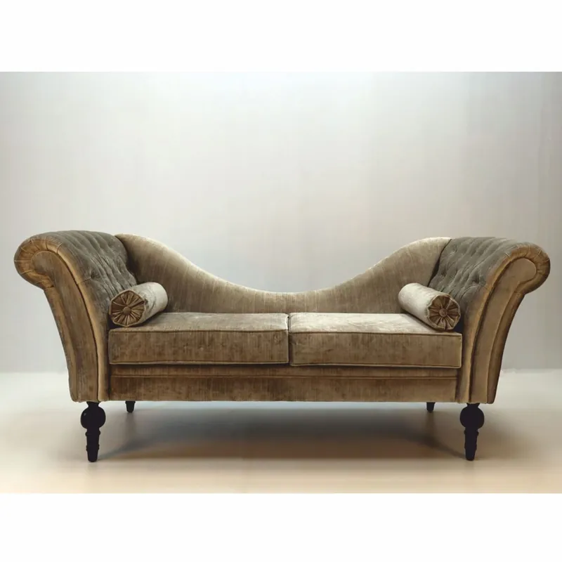 Casa Padrino Sofá Barroco de Lujo Gris / Negro 200 cm - Muebles Barrocos Suntuosos Billig