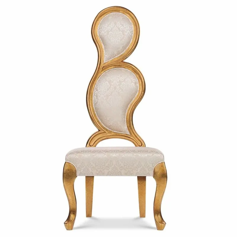 Wochenendangebot Casa Padrino sillón barroco de lujo lado derecho plata / oro Al. 142 cm - Muebles barrocos