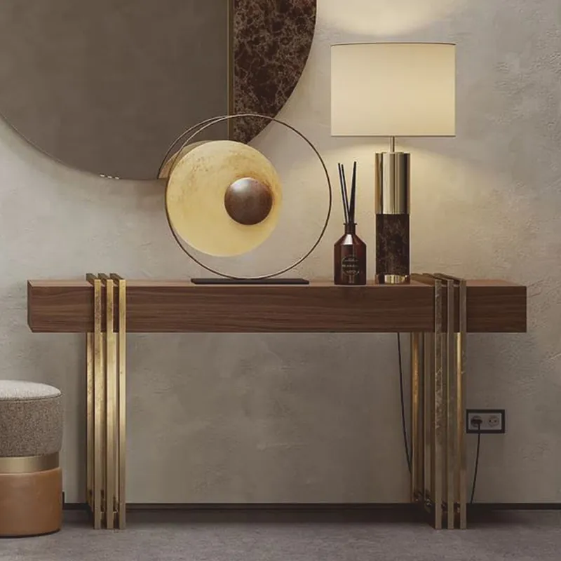 Sichere Zahlung Casa Padrino consola de lujo con cajón marrón / latón 140 cm - Muebles de lujo