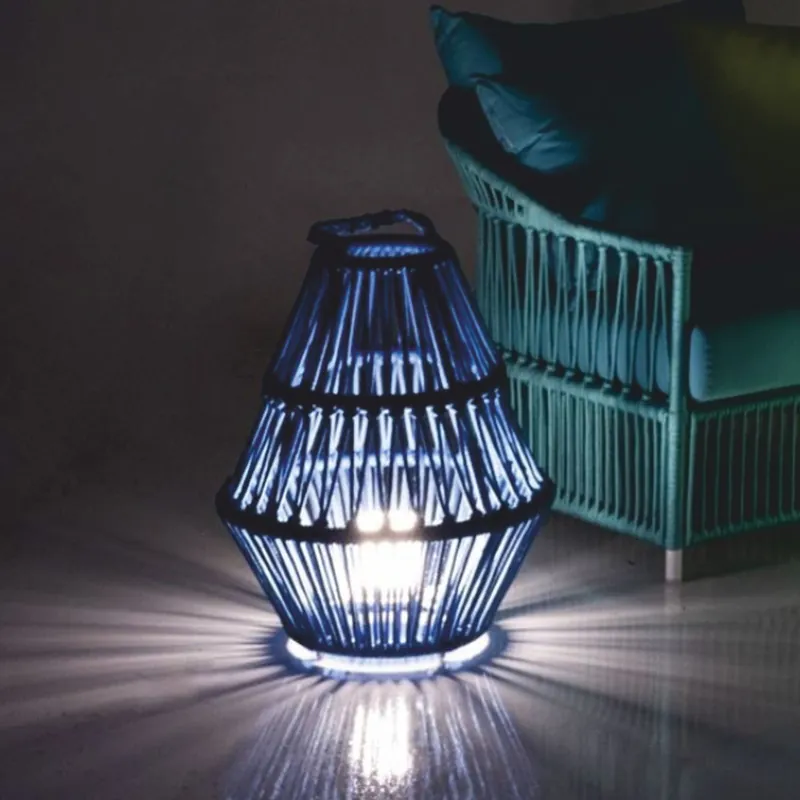 Casa Padrino farol de jardín de lujo azul Al. 63 cm - Accesorios de decoración de jardín Jetzt Bestellen