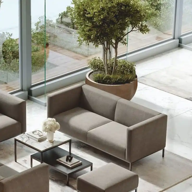 Casa Padrino sofá de lujo gris / negro 180 cm - Muebles para salón y hotel Super-Preis