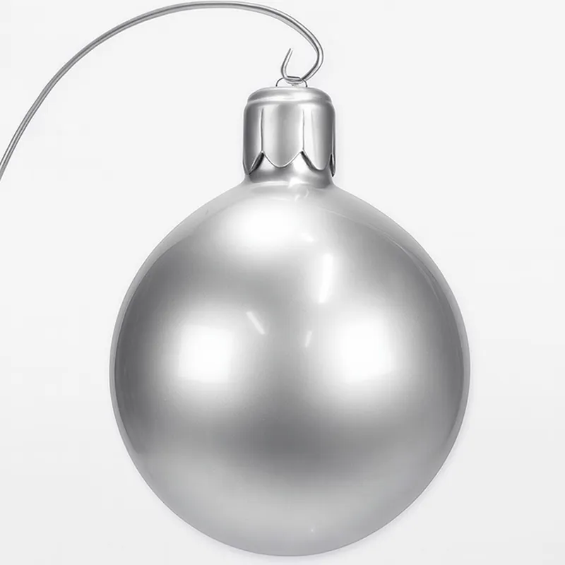Schneller Versand Casa Padrino bola decorativa para árbol de Navidad XXL plata A. 90 cm - Decoración navideña