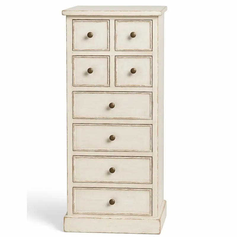 Casa Padrino cómoda de estilo campestre shabby chic con 8 cajones blanco antiguo Al. 122 cm Jetzt Bestellen