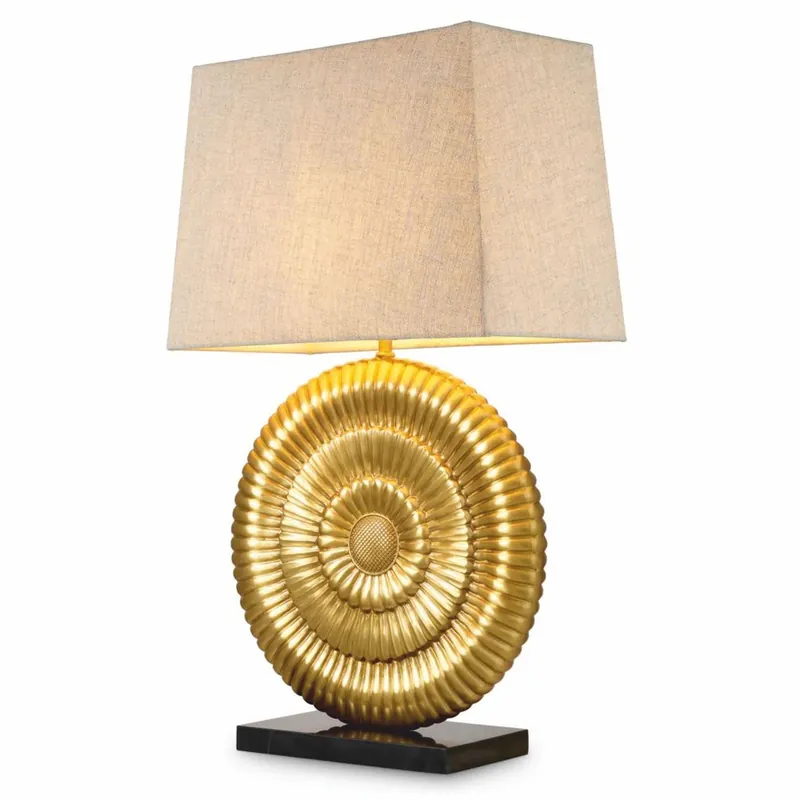 Neue Ware Casa Padrino Lámpara de Mesa de lujo Oro Antiguo / Negro / Beige Al. 67 cm - Lámpara de Escritorio