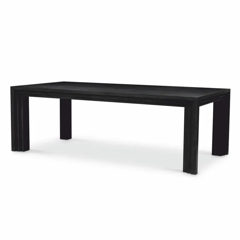 Expressversand Casa Padrino Mesa de Comedor de Lujo Negro 230 cm - Muebles de Comedor de Lujo
