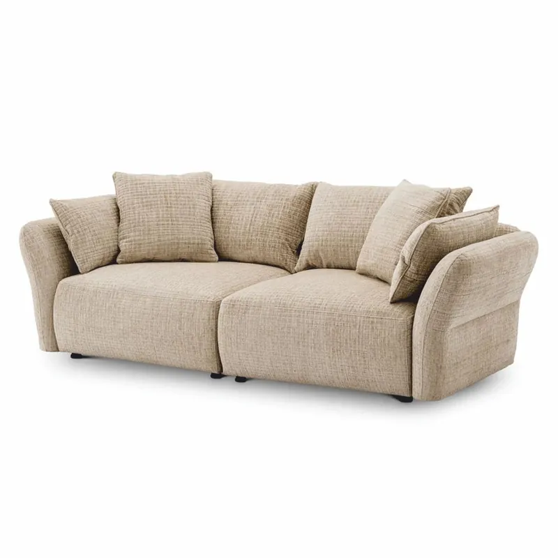 Jetzt Bestellen Casa Padrino sofá de lujo crema 234 cm - Muebles de salón y hotel