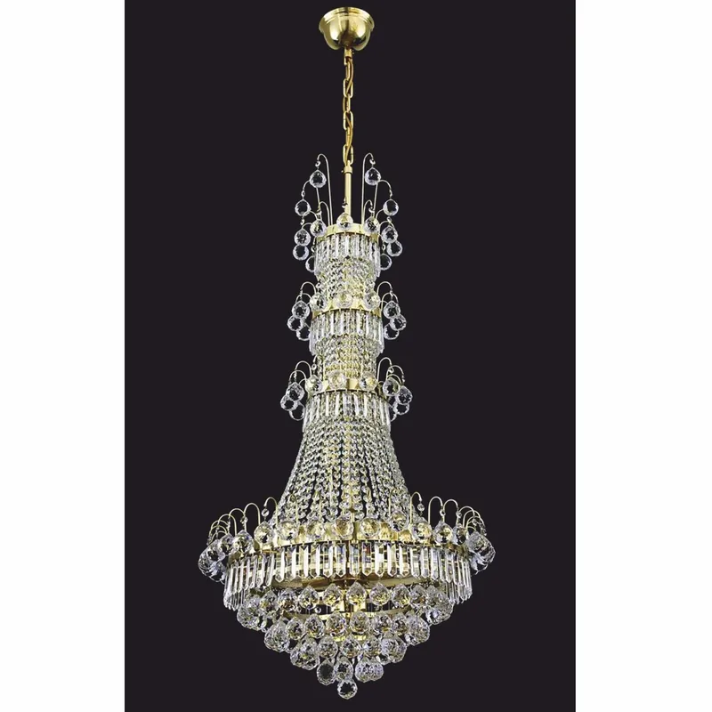 Casa Padrino lámpara de araña barroco de lujo oro brillante 130 cm Geprüft