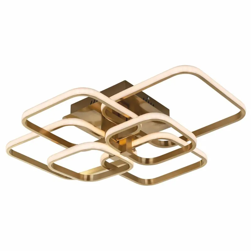 Casa Padrino lámpara de techo LED de lujo oro 69 cm - Iluminación LED de lujo Geprüft