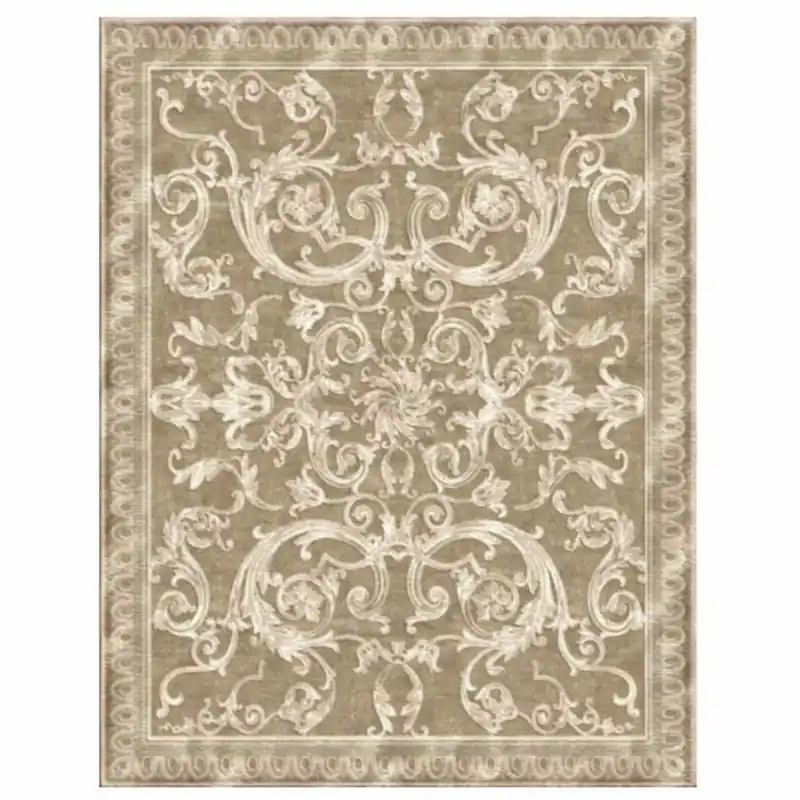 Casa Padrino Alfombra de Salón Barroco de Lujo Taupe - Varios Tamaños Zertifiziert