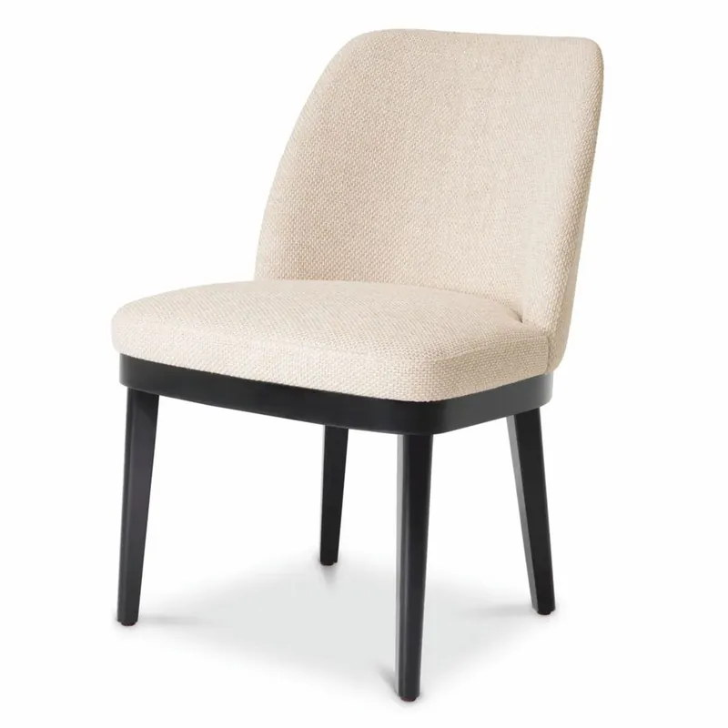 Casa Padrino Silla de Comedor de Lujo Natural / Negro Al. 79 cm - Muebles de Comedor Garantierte Lieferung