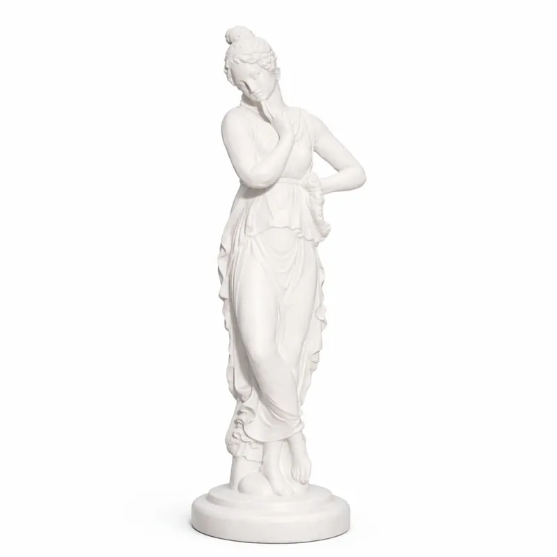 Casa Padrino Escultura de Jardín Art Nouveau Dama Blanco Al. 67 cm - Figura Decorativa de Jardín Top-Preis