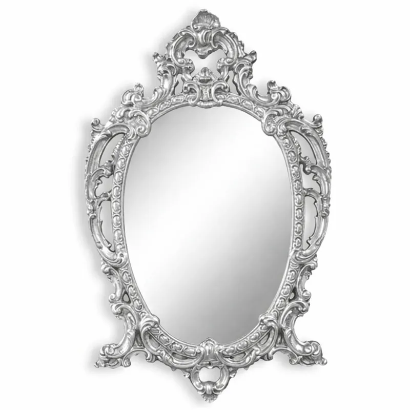 Casa Padrino espejo barroco de lujo plata Al. 104 cm - Muebles barrocos - Hecho en Italia Schnäppchen