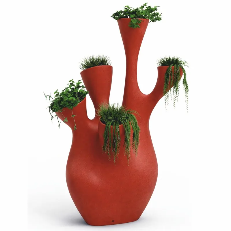 Casa Padrino maceta de lujo rojo mate Al. 200 cm - Accesorios de decoración de jardín Sonderangebot