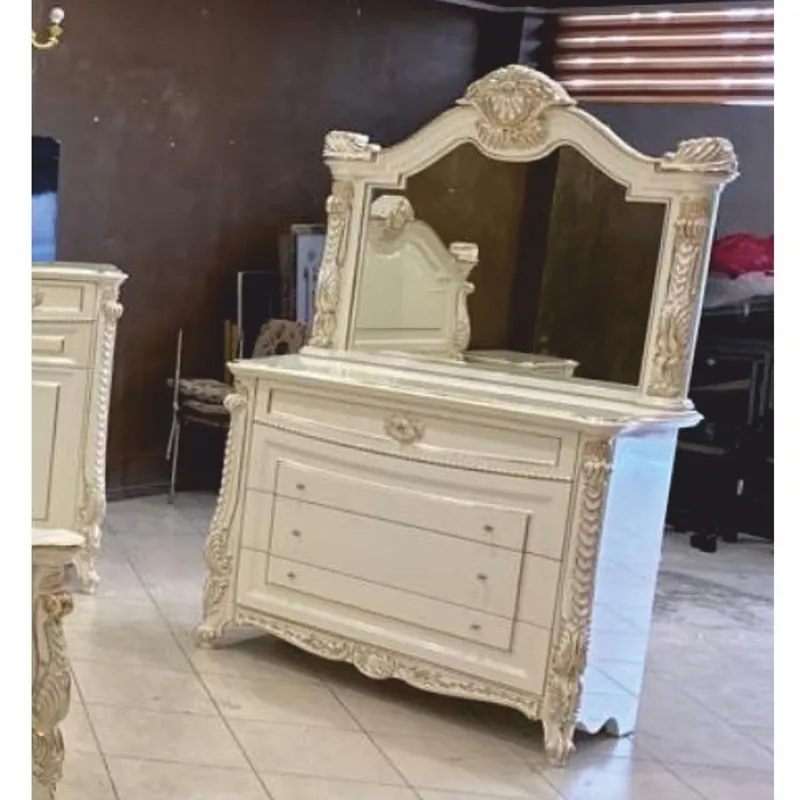 Casa Padrino Cómoda Barroco de Lujo con Espejo Blanco / Oro - Muebles de Estilo Barroco Jetzt Bestellen