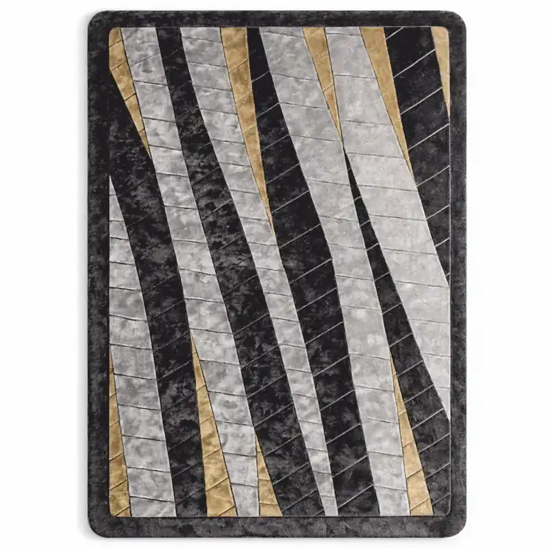 Wochenendangebot Casa Padrino Alfombra de Lujo Gris / Beige - Alfombra Rectangular de Lana - Varios Tamaños