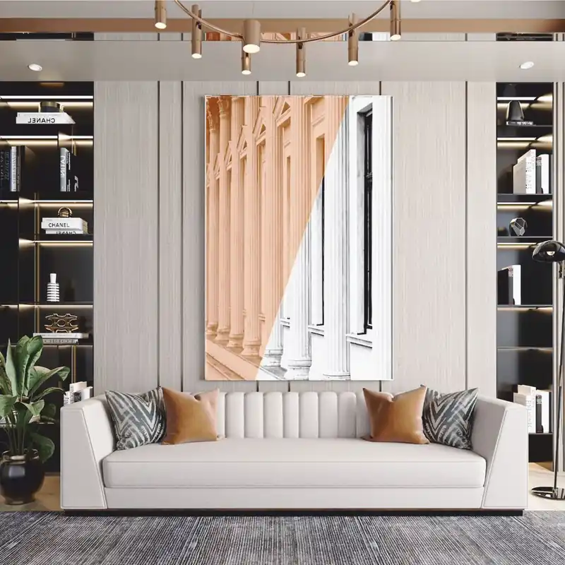 Casa Padrino sofá de hotel y salón de lujo gris claro / marrón / negro 240 cm - Muebles de lujo Sonderangebot