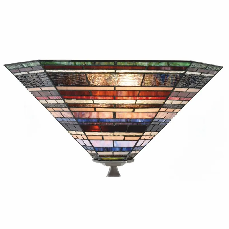 Casa Padrino Lámpara de Techo Tiffany Art Déco Colorida 55 cm - Iluminación Tiffany Echt
