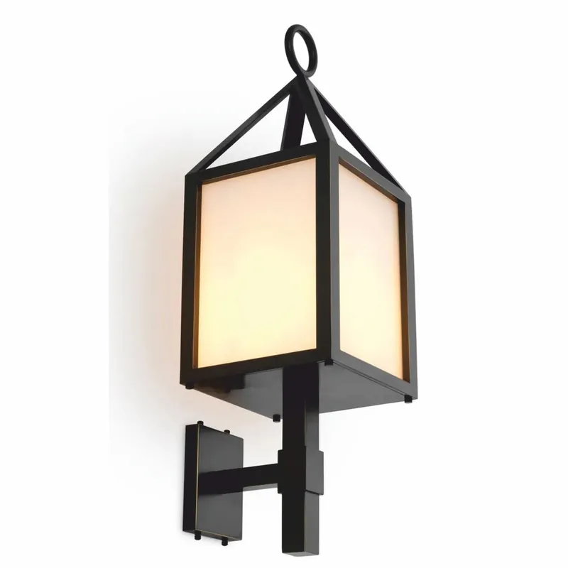 Heißes Angebot Casa Padrino lámpara de pared de exterior de lujo bronce / blanco A. 86 cm - Iluminación exterior de lujo