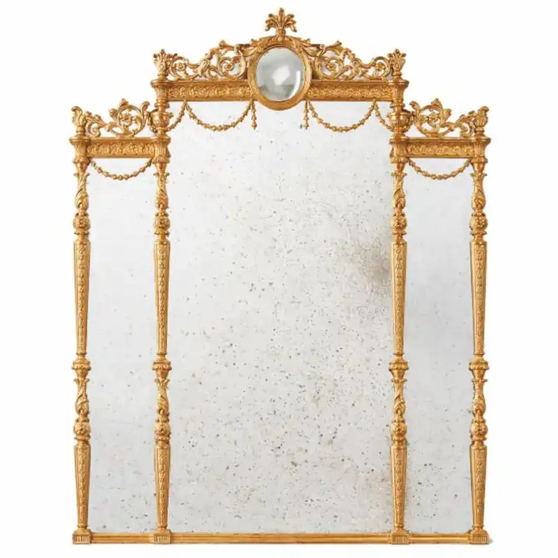 Casa Padrino Espejo Barroco de Lujo Oro / Antiguo Al. 185 cm - Muebles Barrocos - Hecho en Italia Sonderaktion