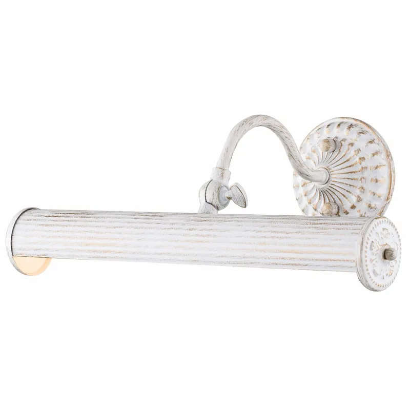 Preisknaller Casa Padrino lámpara de pared de metal Art Nouveau blanco / oro 35,9 cm - Lámpara de lectura