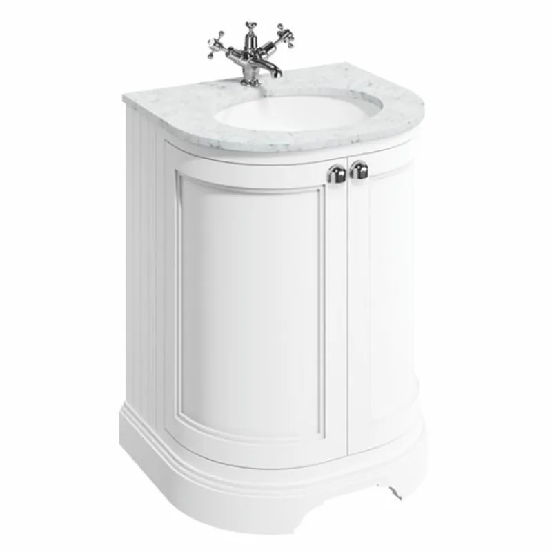 Casa Padrino armario de lavabo de estilo campestre blanco mate Al. 93 cm - Muebles de baño Kracherpreis