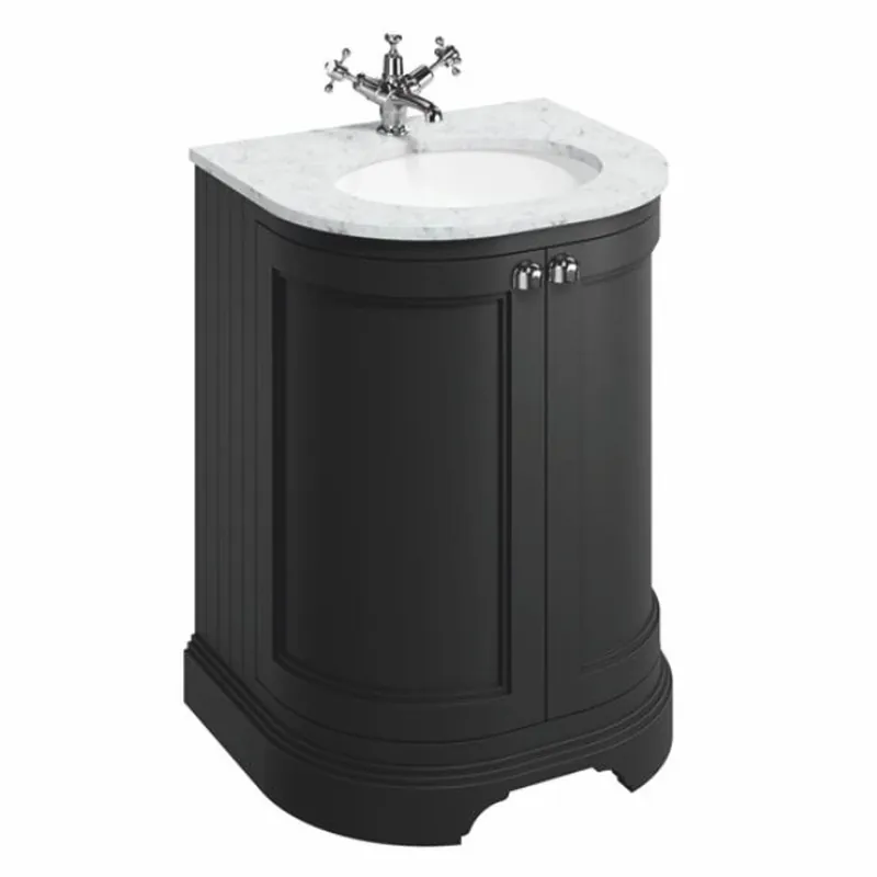 Kracherpreis Casa Padrino armario de lavabo de estilo campestre negro mate Al. 93 cm - Muebles de baño