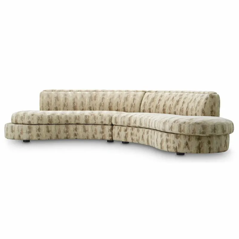Casa Padrino Sofá de Lujo Arena / Negro 376 cm - Muebles de Lujo para Hotel Neuheit
