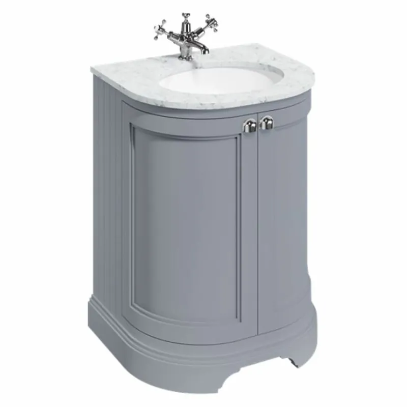Billig Casa Padrino armario de lavabo de estilo campestre blanco / gris Al. 93 cm - Muebles de baño