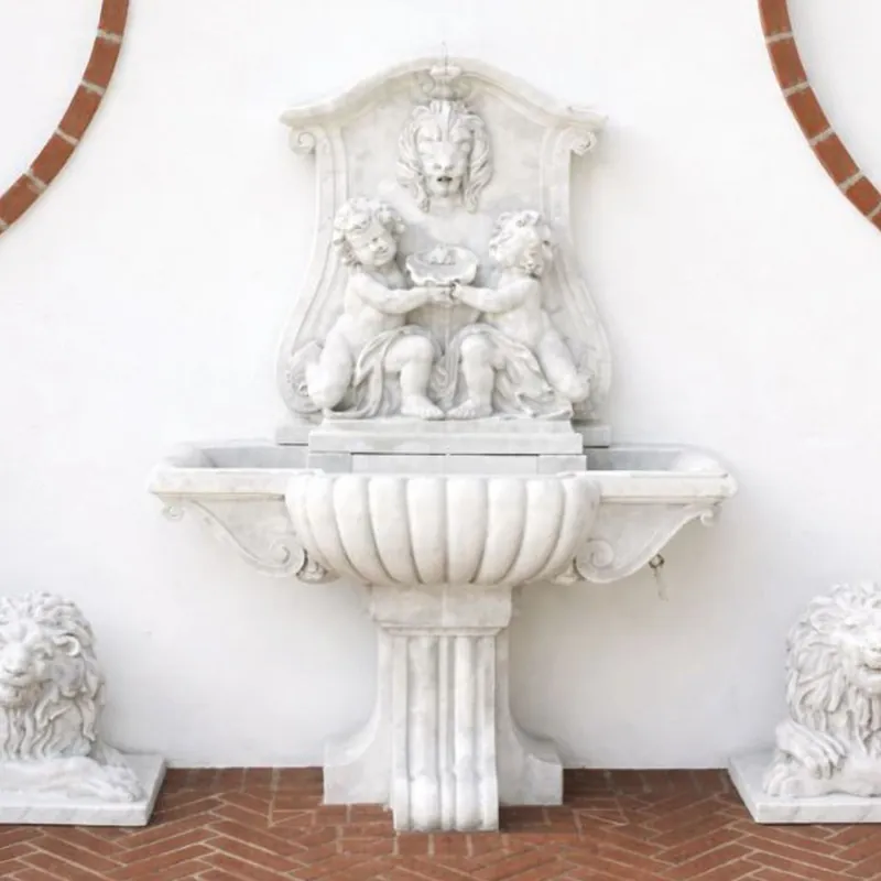 Casa Padrino fuente de pared barroco de lujo blanco 119 x A. 158 cm - Hecho en Italia Preisknaller